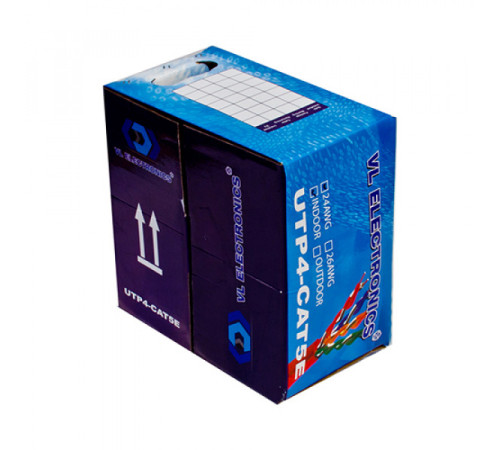 Внутренний UTP 4*2*0.48 Омедь Серый