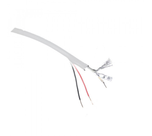 Кабель КВК-В-2х0,5 мм экранированный белый